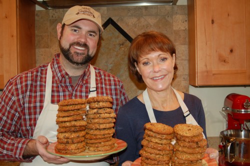 Deb and Jeremy Wheaton in the Gluten Free Test Kitchen